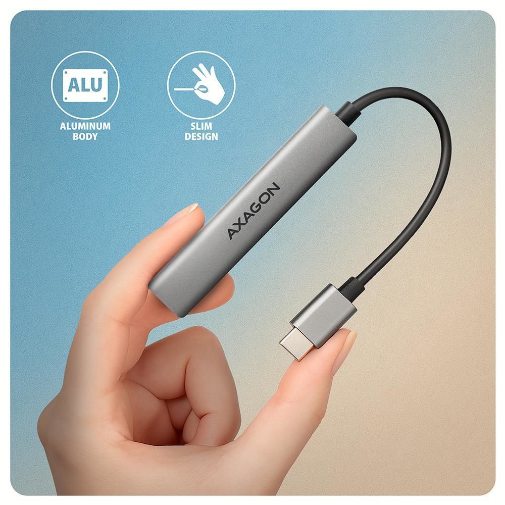 Концентратор USB3.2 4PORT 0.12M HUE-STC AXAGON