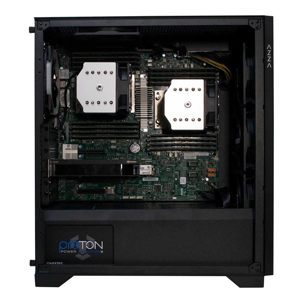 Двухпроцессорная рабочая станция PowerUp #435 AMD EPYC 7F72 x2/128 GB/SSD 1TB/NVIDIA Quadro RTX A2000 6GB