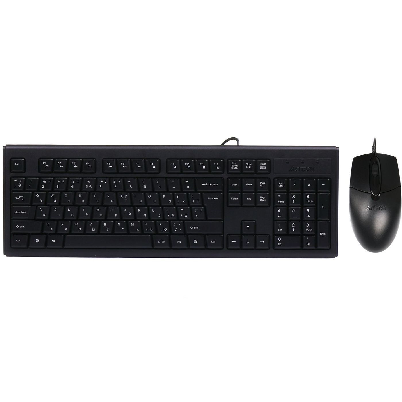 Комплект (клавіатура, миша) A4Tech KR-8372 Black