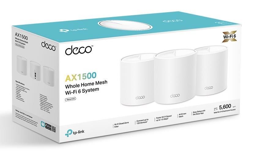 Mesh Wi‑Fi система 3000MBPS DECO X10(3-PACK) TP-LINK