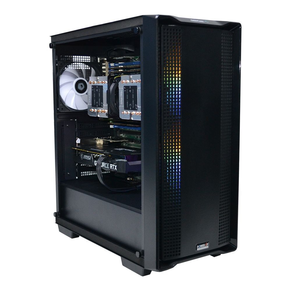 Двухпроцессорная рабочая станция PowerUp #635 Intel Xeon Platinum 8270 x2/128 GB/SSD 2TB/GeForce RTX 5070Ti 16GB