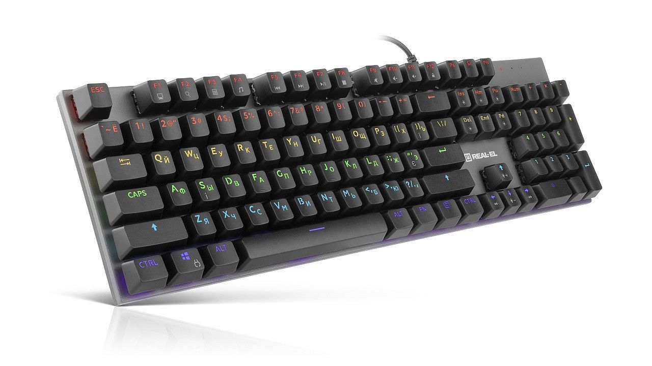 Клавиатура REAL-EL M 13 Grey USB