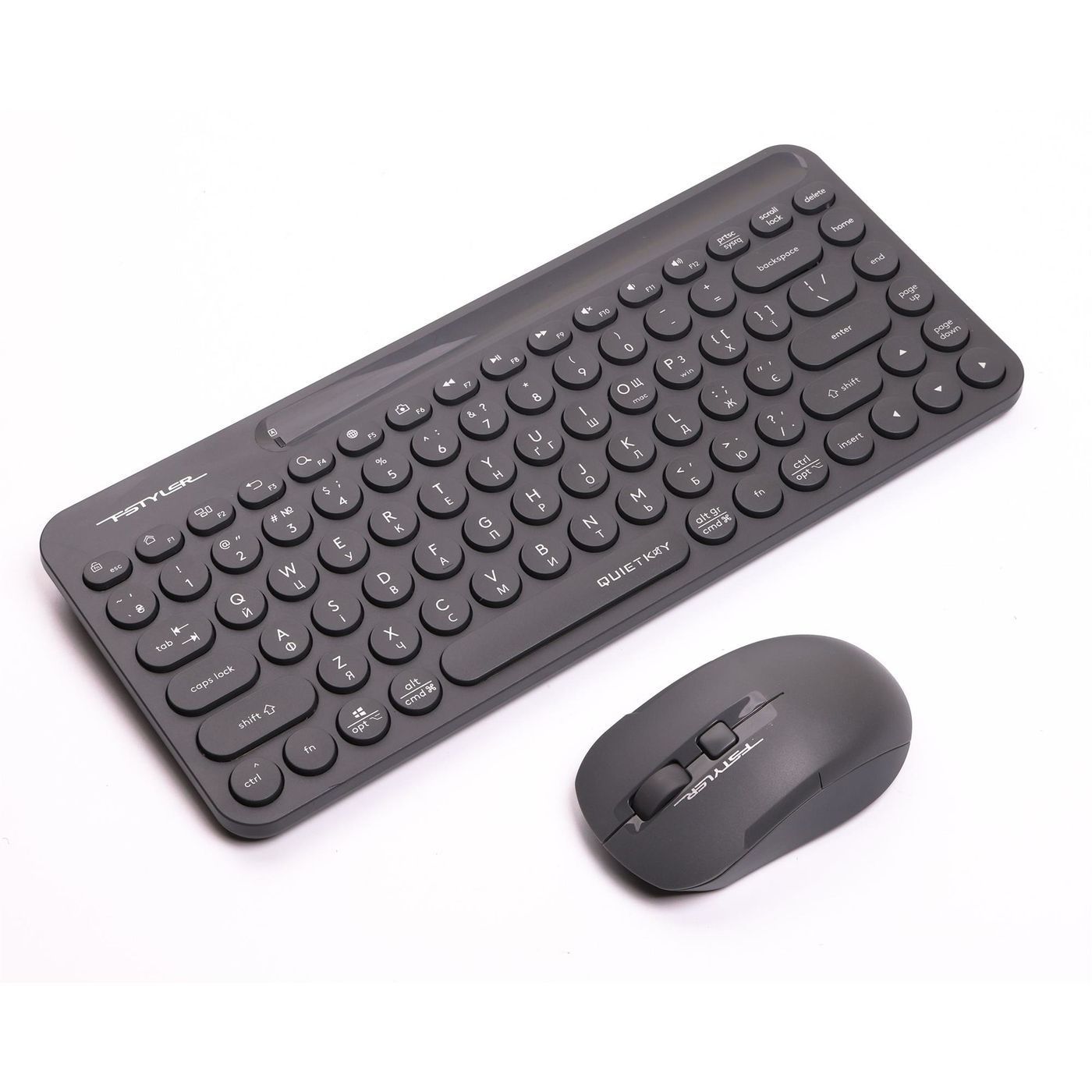 Комплект (клавіатура, миша) бездротовий A4Tech FG3200 Air2 Grey