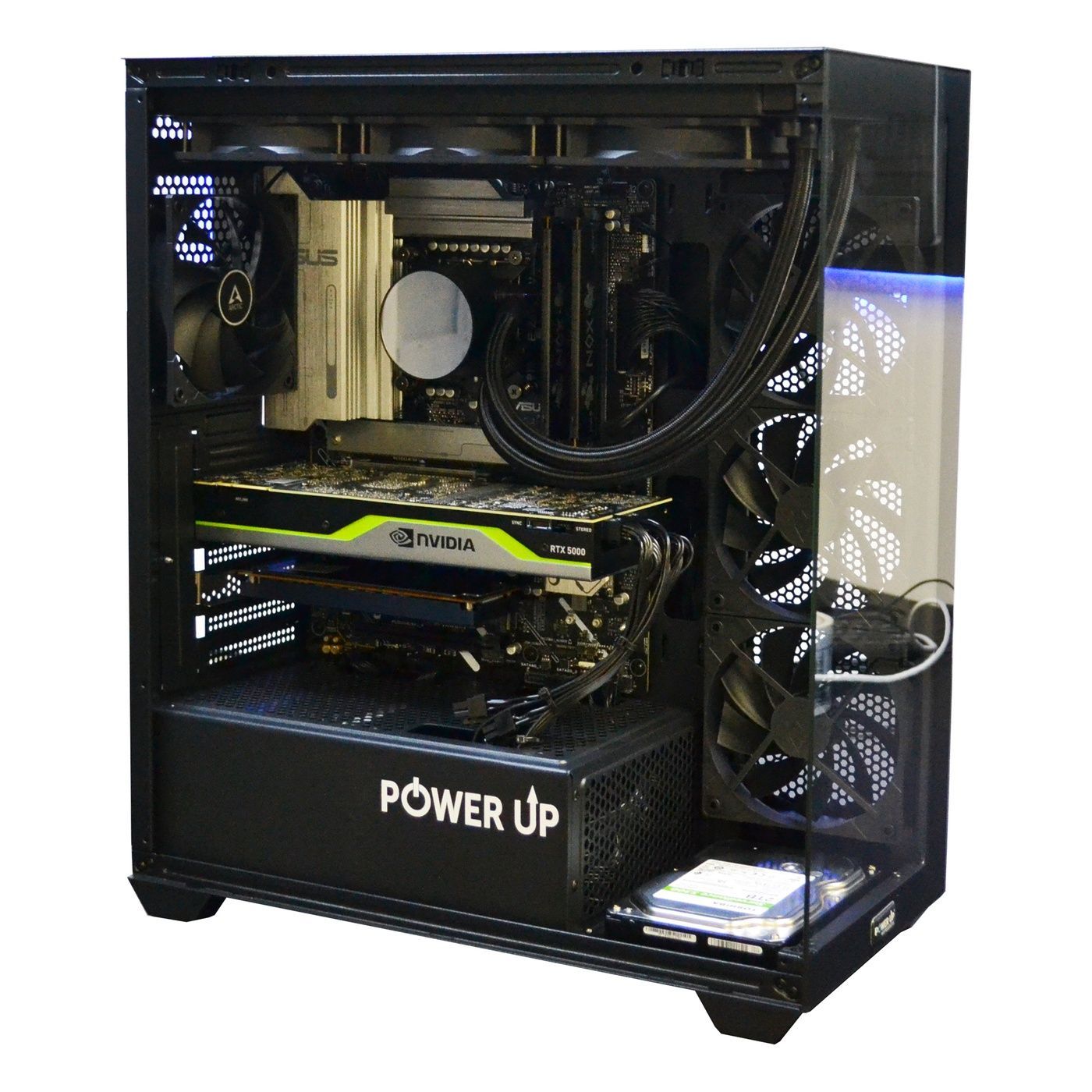 Рабочая станция PowerUp Desktop #806 Core Ultra 5 250KF PLUS/32 GB/SSD 1TB/NVIDIA Quadro RTX5000 16GB