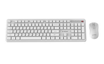Комплект (клавіатура, миша) бездротовий Gembird KBS-WPS-01-W-CYRL White