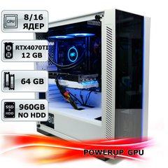 Рендер-станция PowerUp #7 Core i7 10700K/64 GB/SSD 960 GB/GeForce RTX 4070Ti 12GB