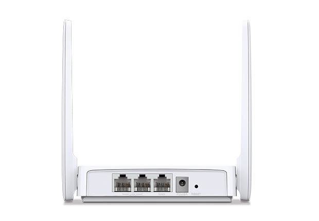 MERCUSYS MW301R: порти підключення Задня панель MERCUSYS MW301R з портами Fast Ethernet та роз'ємом WAN
