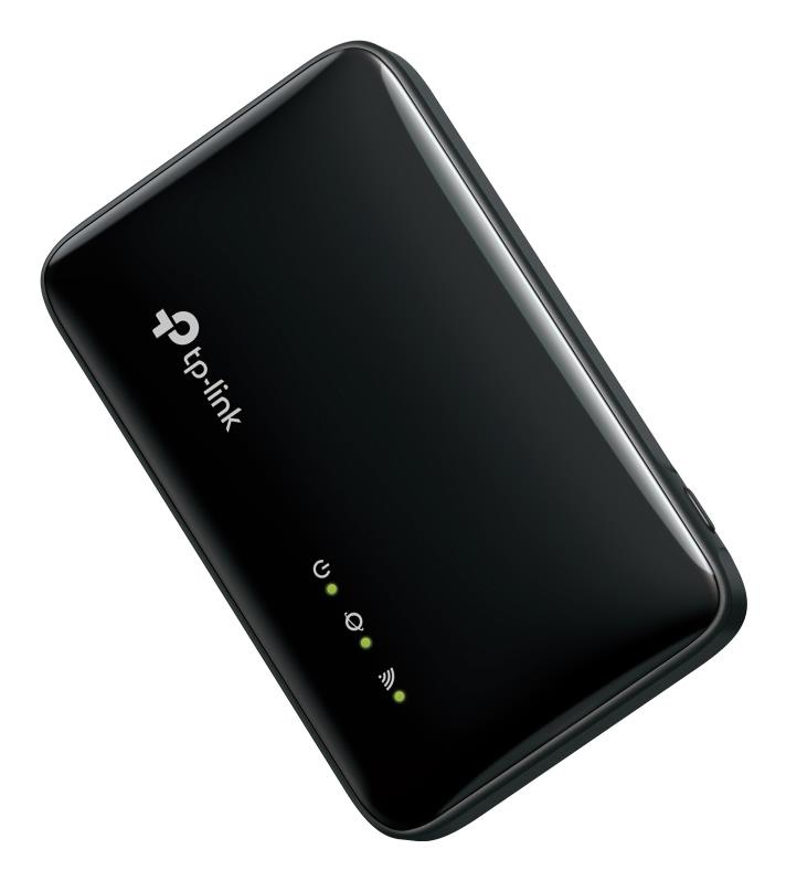 Мобильный роутер TP-Link M7005 в действии TP-Link M7005 с включенным индикатором сигнала 4G