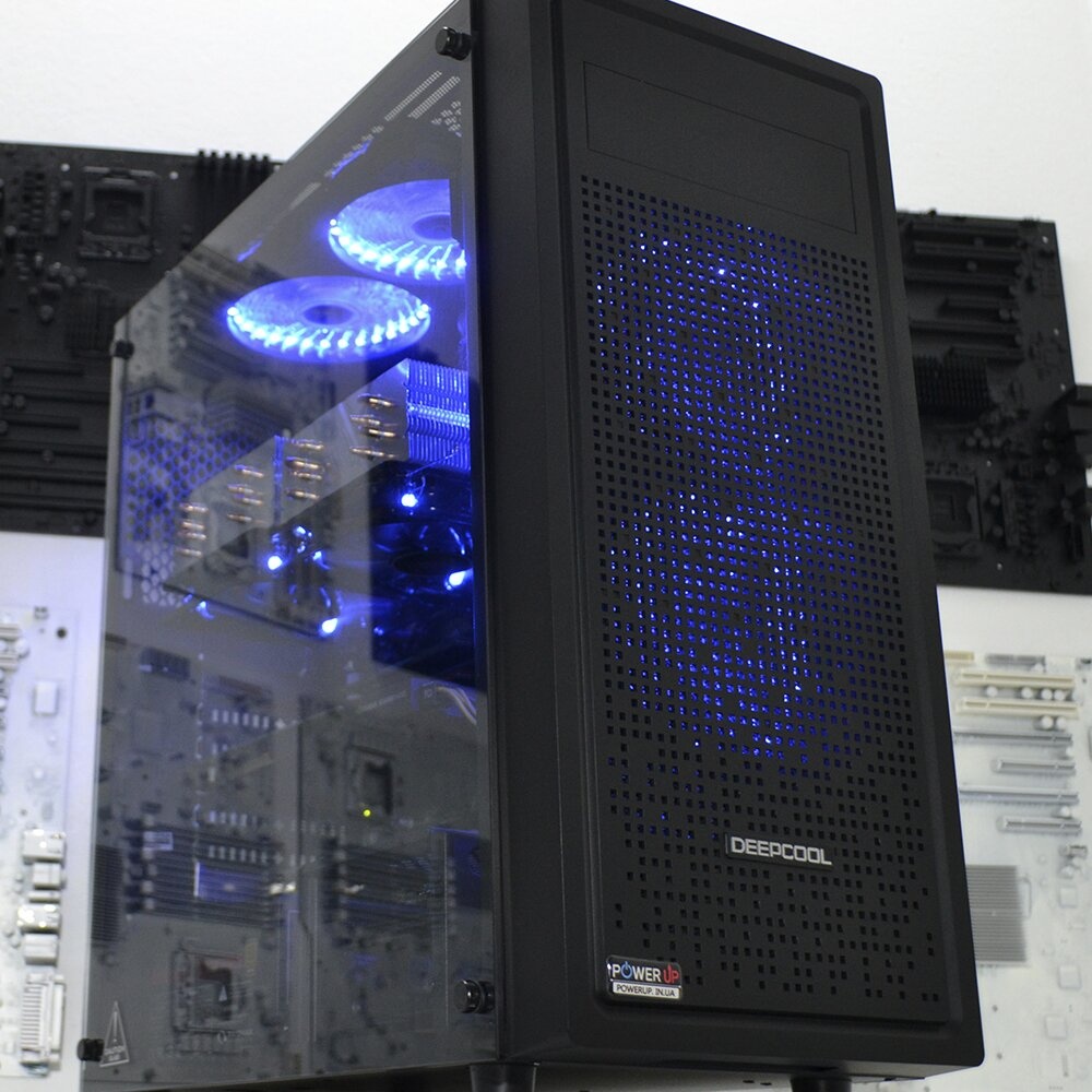 Двухпроцессорная рабочая станция PowerUp #359 Xeon E5 2670 v2 x2/64 GB/SSD 480 GB/NVIDIA Quadro P2200 5GB