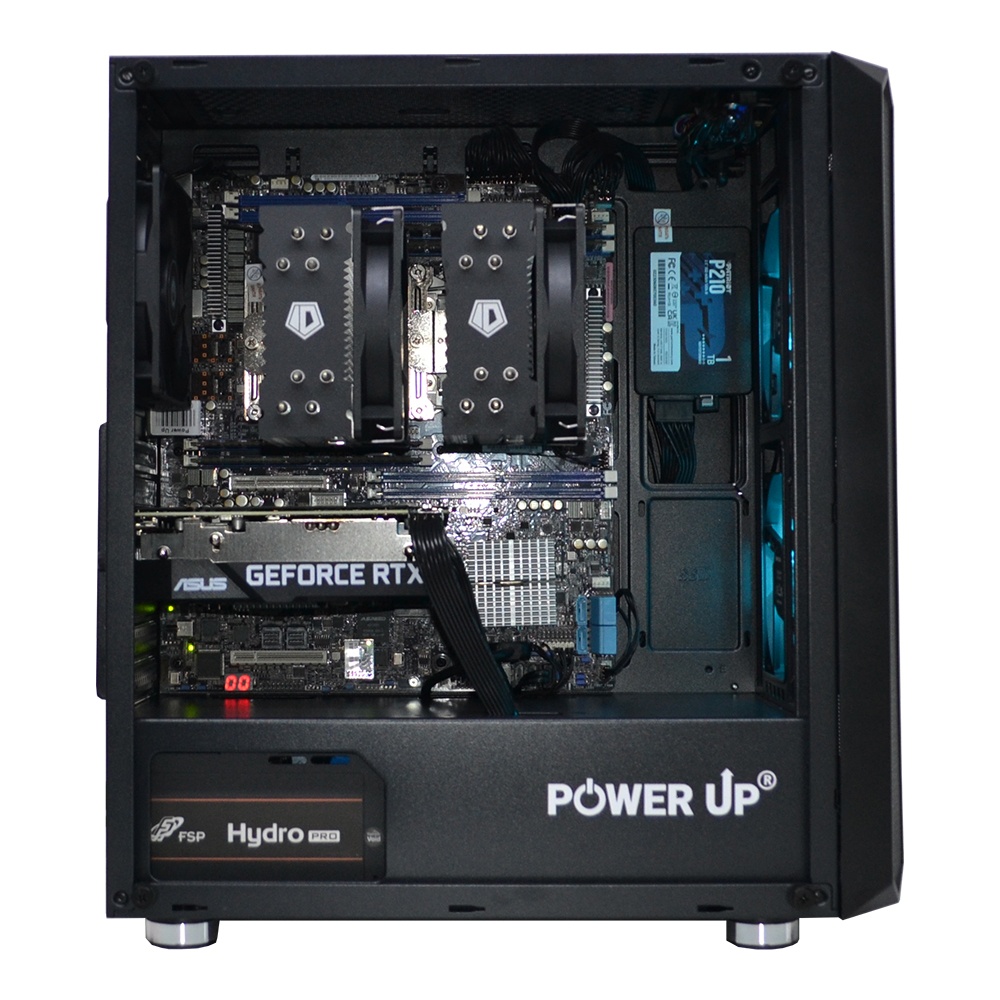 Двопроцесорна робоча станція PowerUp #314 Xeon E5 2680 v4 x2/32 GB/SSD 512GB/GeForce RTX 3050 8GB