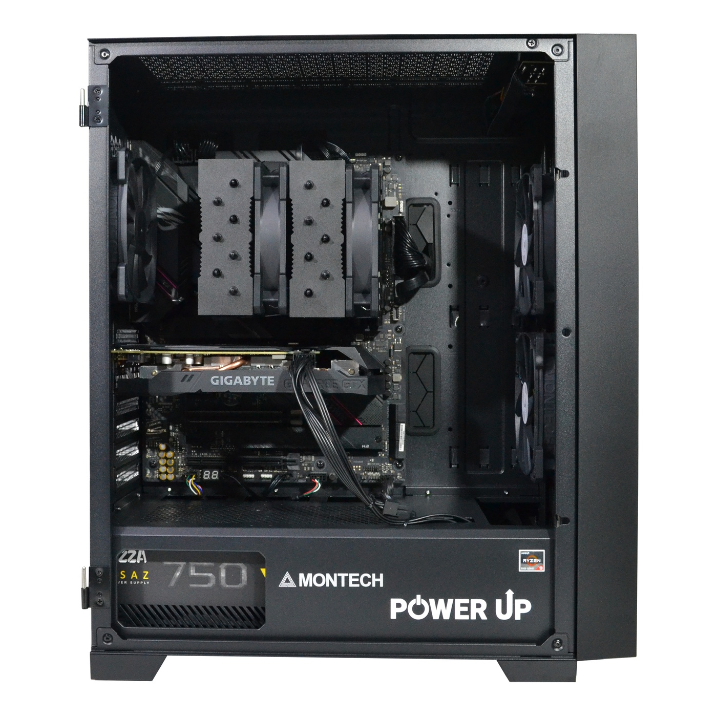 Двухпроцессорная рабочая станция PowerUp #191 Xeon E5 2699 v3 x2/64 GB/HDD 1 TB/SSD 256GB/GeForce GTX 1660Ti 6GB