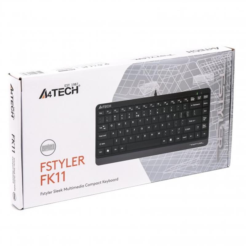 Keyboard A4Tech FK11 Ukr Grey