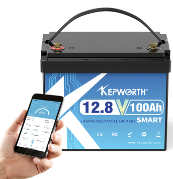Акумуляторна батарея LiFePO4 Kepworth 12V 100Ah mini BT (12.8V 100Ah 1280Wh) з Bluetooth