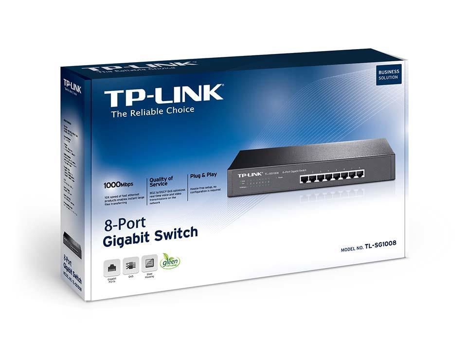 Комутатор TP-LINK 8PORT /1 Gbps (TL-SG1008)