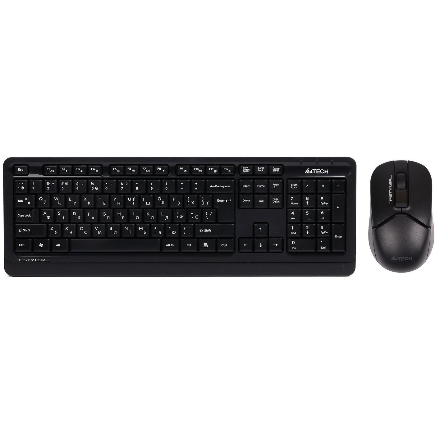 Комплект (клавиатура, мышь) беспроводной A4Tech FG1012 Black