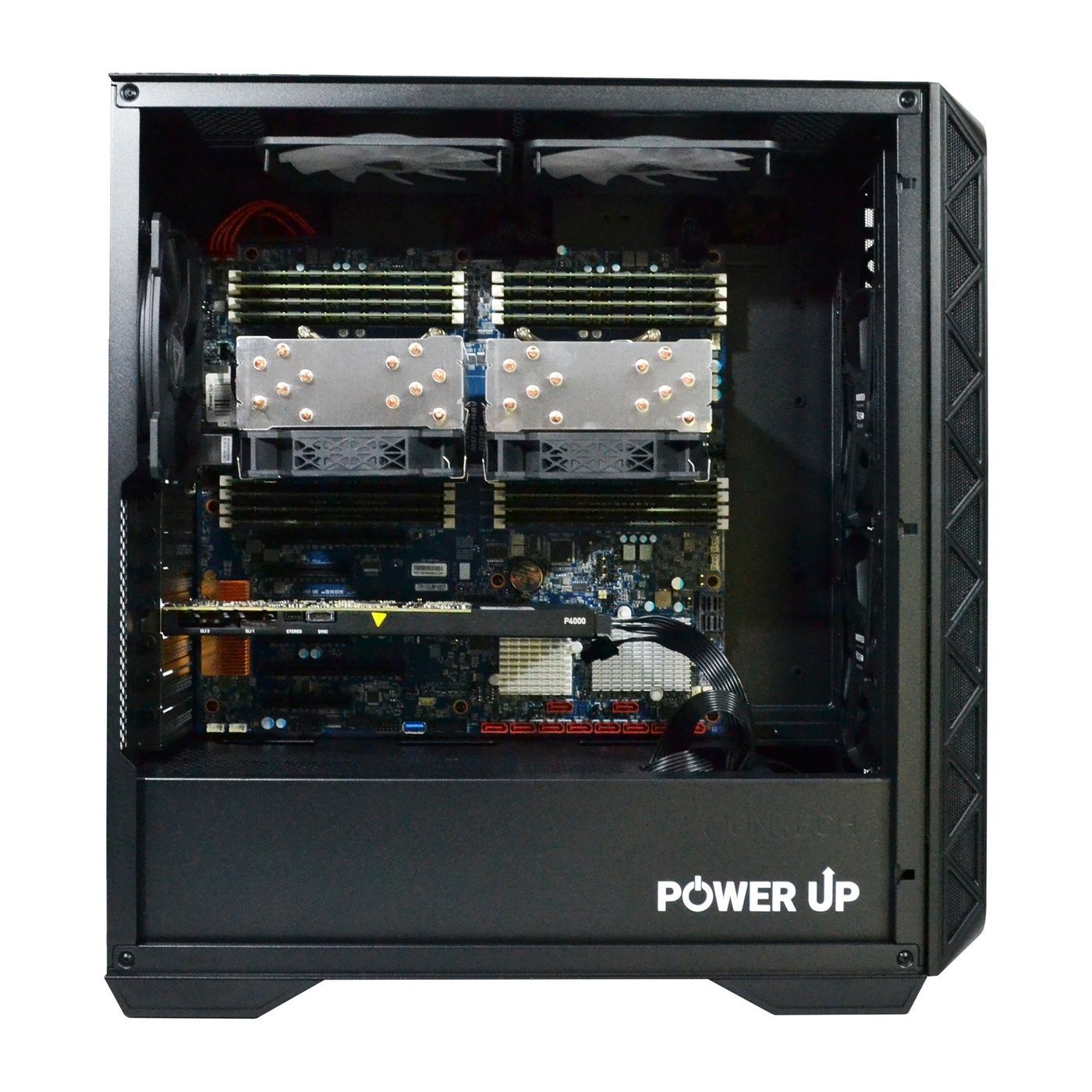 Двухпроцессорная рабочая станция PowerUp #586 Xeon E5 2673 v4 x2/32 GB/SSD 512GB/NVIDIA Quadro P4000 8GB