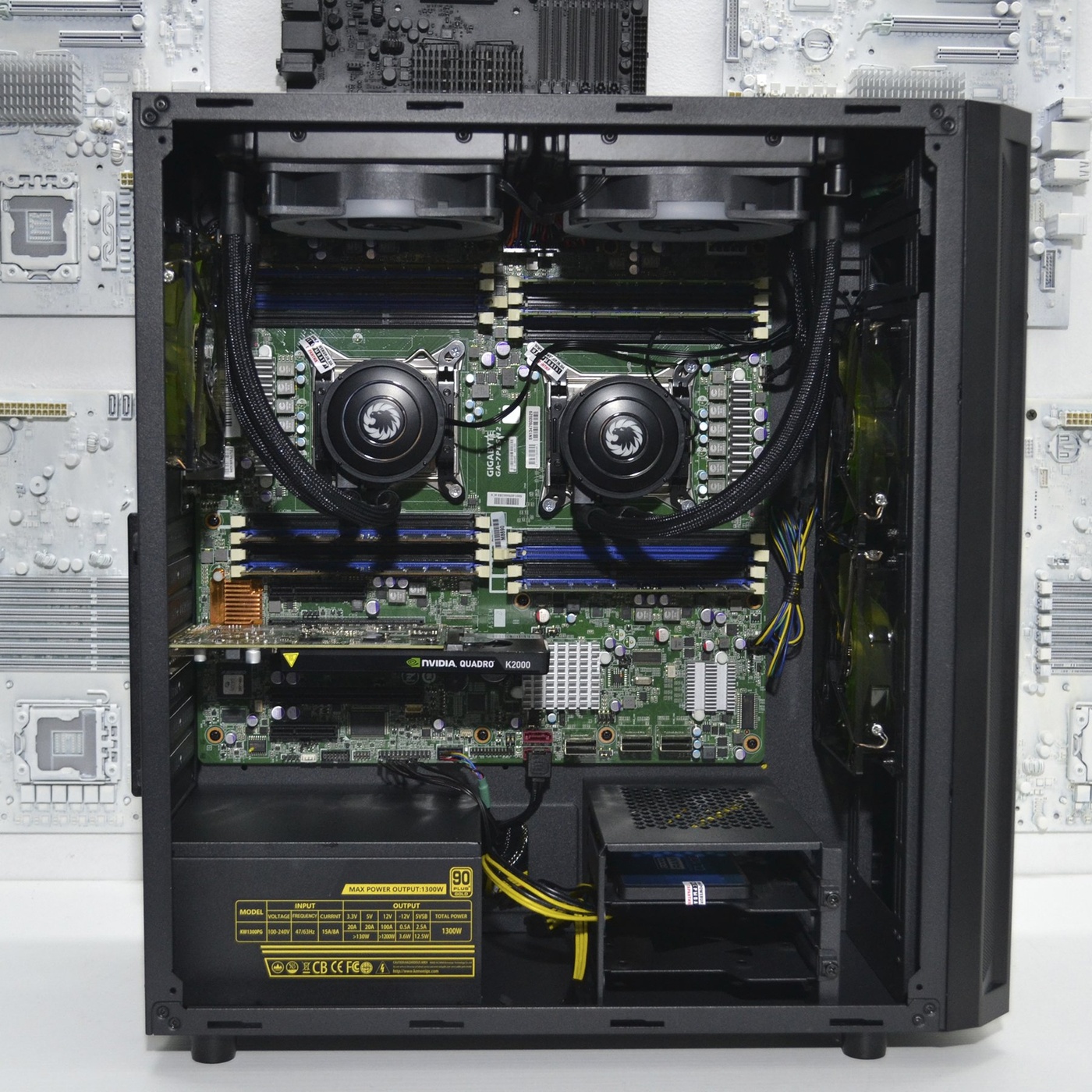 Двухпроцессорная рабочая станция PowerUp #61 Xeon E5 2670 x2/32 GB/SSD 120 GB/NVIDIA Quadro K2000 2GB