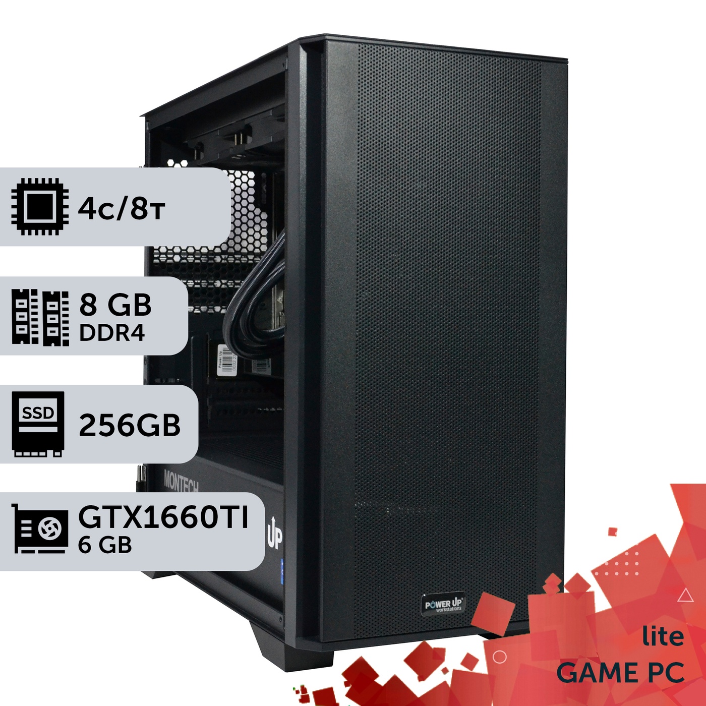 Ігровий комп'ютер GamePC Lite #19 Core i3 10100F/8 GB/SSD 256GB/GeForce GTX 1660Ti 6GB