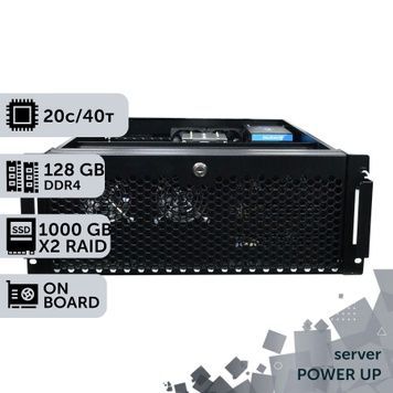 Сервер PowerUp Rack 4U #130 Xeon E5 2673 v4/128 GB/SSD 1TB х2