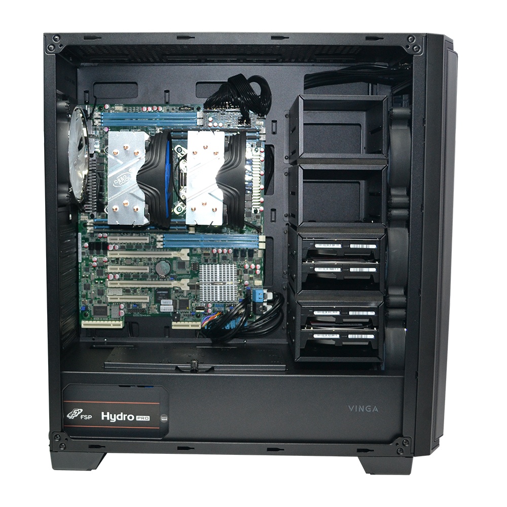 Двопроцесорна робоча станція PowerUp #180 Xeon E5 2680 v4 x2/32 GB/SSD 512GB/Int Video