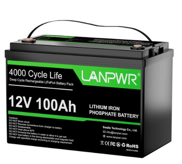 Акумуляторна батарея LanPWR LiFePO4 12V/100AH+ BT