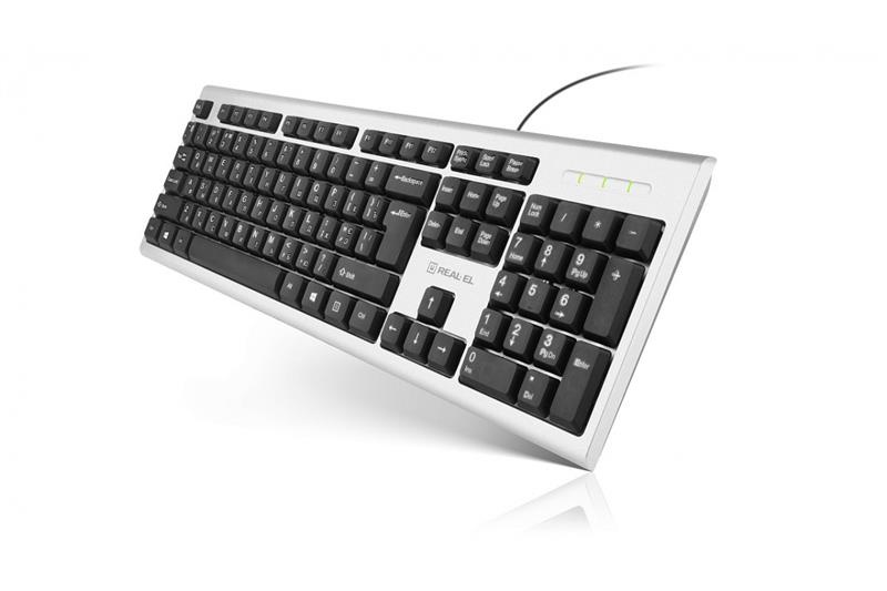 Keyboard REAL-EL 507 Standard Silver USB