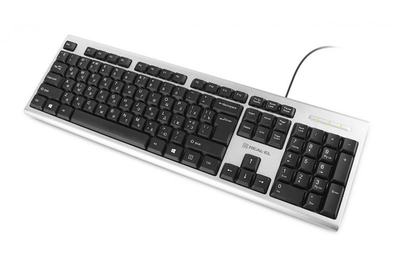 Keyboard REAL-EL 507 Standard Silver USB