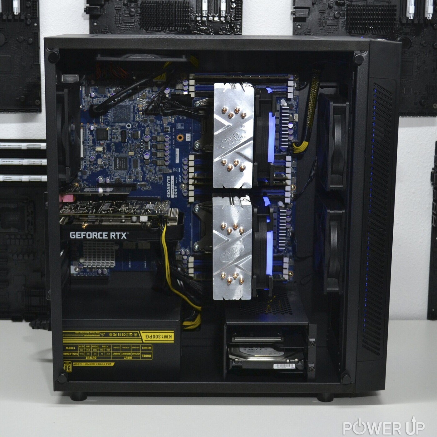 Двопроцесорна робоча станція PowerUp #160 Xeon E5 2673 v4 x2/64 GB/SSD 480 GB/GeForce RTX 2060 6GB