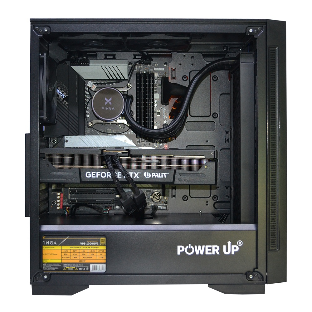Рабочая станция PowerUp Desktop #203 Ryzen 9 5900x/64 GB/HDD 2 TB/SSD 1TB/GeForce RTX 4070Ti 12GB