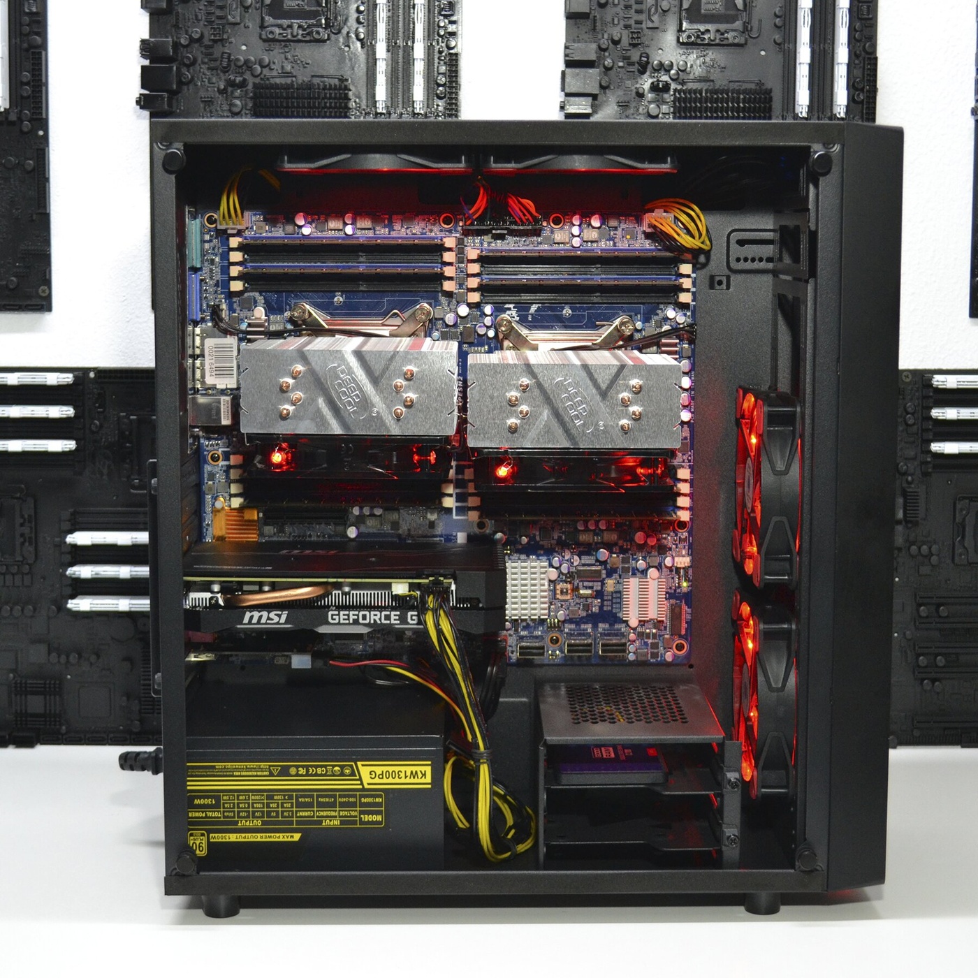 Двухпроцессорная рабочая станция PowerUp #175 Xeon E5 2670 x2/64 GB/SSD 240 GB/GeForce GTX 1660 6GB