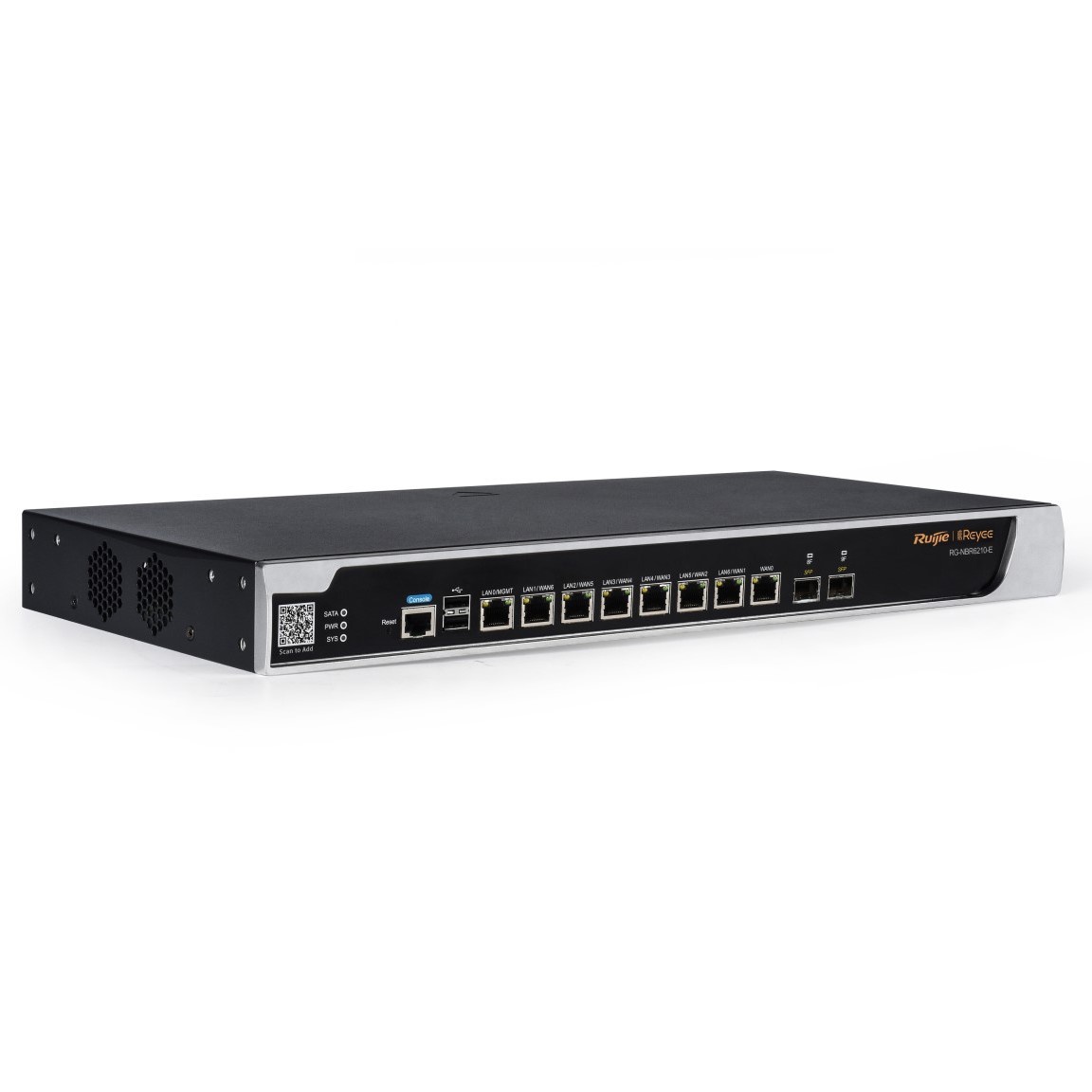 Інтерфейси підключення маршрутизатора Ruijie Reyee RG-NBR6210-E
