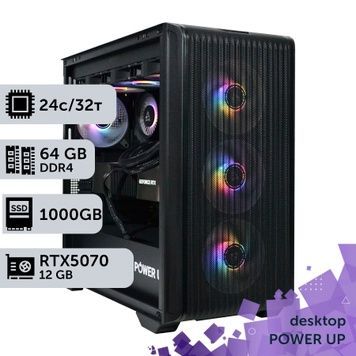 Робоча станція PowerUp Desktop #613 Core i9 14900K/64 GB/SSD 1TB/GeForce RTX 5070 12GB