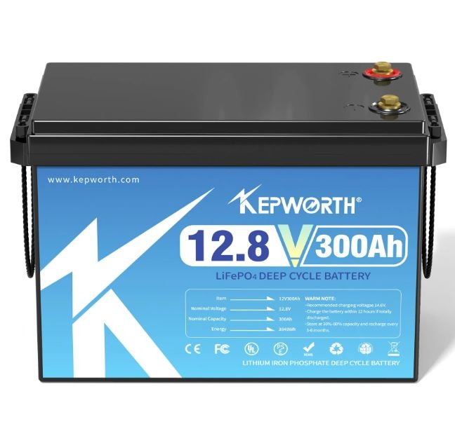 Kepworth 12V 300Ah Lifepo4 LiFePO4, BMS (3840W*h)