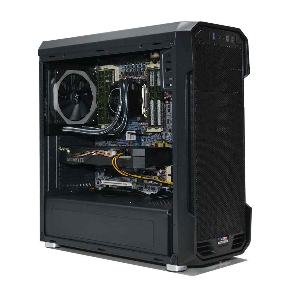 Рабочая станция PowerUp #184 Xeon E5 2670/16 GB/HDD 2 TB/SSD 120 GB/GeForce GTX 1660Ti 6GB