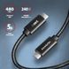 Кабель AXAGON BUCM2-CM10AB USB-C USB-C 2.0, 1м, PD 240W 5A, Черный