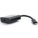 Cablexpert USB Type-C to HDMI (M/F) Adapter, 0.15 m, Black (A-CM-HDMIF-01)