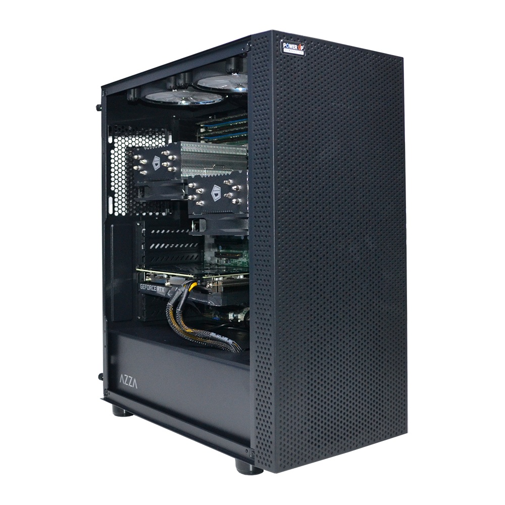 Двопроцесорна робоча станція PowerUp #339 Xeon E5 2690 x2/128 GB/SSD 1TB/GeForce RTX 3060 12GB