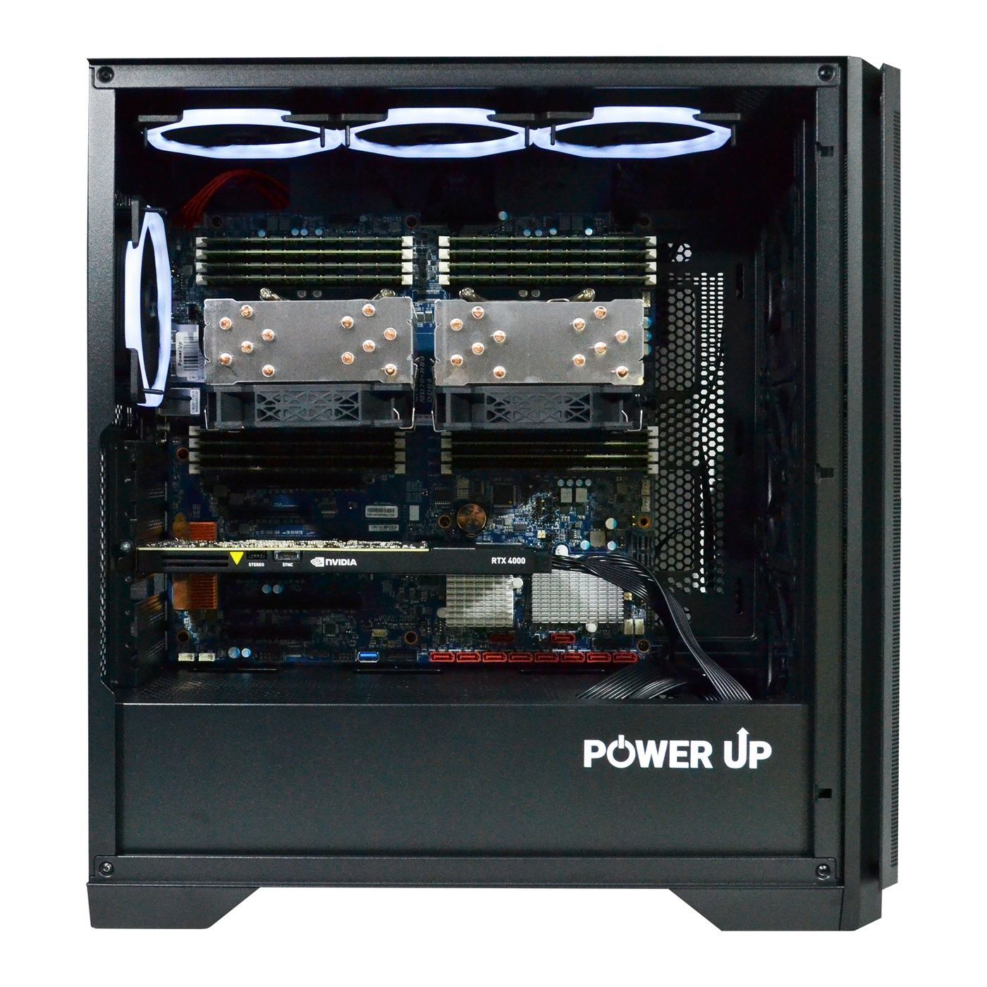 PowerUp #455 Dual-Processor Workstation with Xeon E5 2699 v4 x2/64 GB/1 TB SSD/NVIDIA Quadro RTX4000 8 GB