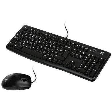 Комплект (клавіатура, миша) Logitech MK120 Black