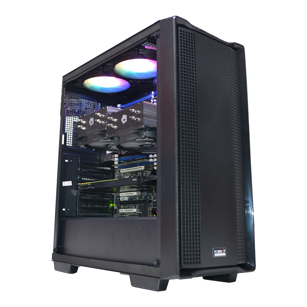 Двопроцесорна робоча станція PowerUp #341 Xeon E5 2690 v2 x2/128 GB/SSD 512GB/NVIDIA Quadro M4000 8GB