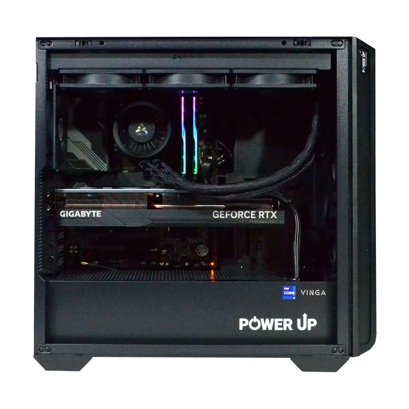 PowerUp Desktop Workstation #634 Ryzen 9 7900x/64 GB/2 TB SSD/GeForce RTX 5070 12 GB