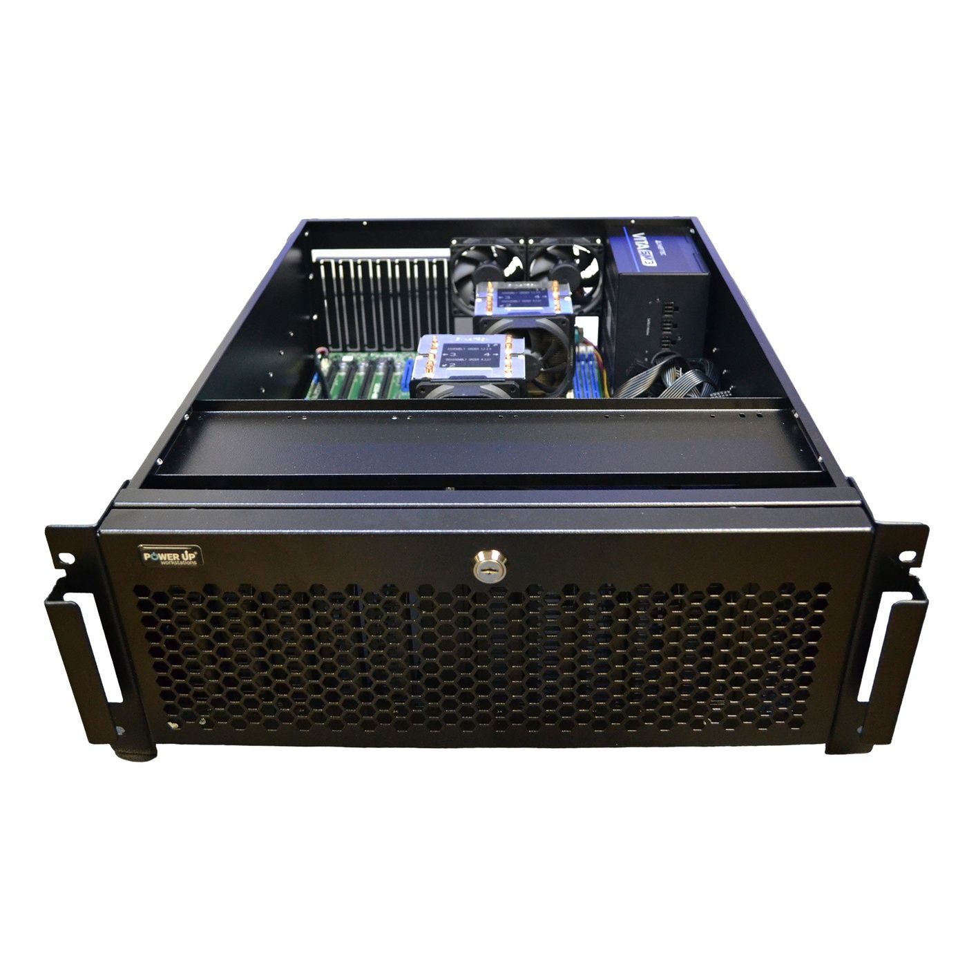 Сервер двухпроцессорный PowerUp Rack 4U #109 Intel Xeon Platinum 8270 x2/256 GB/SSD 1TB х2