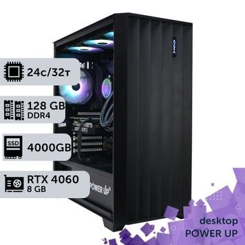 PowerUp Desktop Workstation #299 Core i9 14900K/128 GB/4 TB SSD/GeForce RTX 4060 8 GB