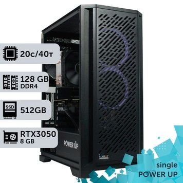 PowerUp #214 Xeon E5 2673 v4 Workstation/128GB/512GB SSD/GeForce RTX 3050 8GB