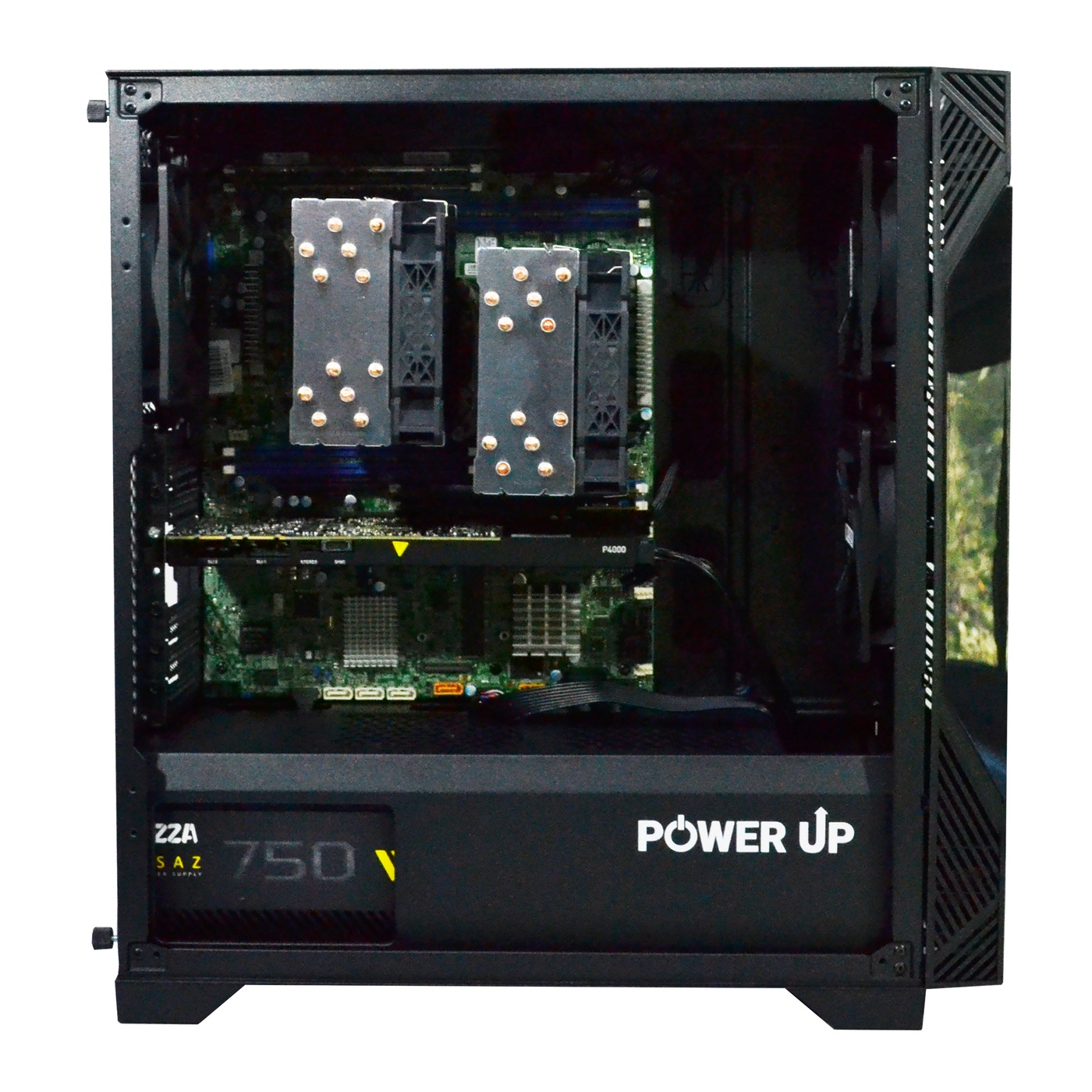 Двопроцесорна робоча станція PowerUp #460 Xeon E5 2690 v3 x2/64 GB/SSD 512GB/NVIDIA Quadro P4000 8GB