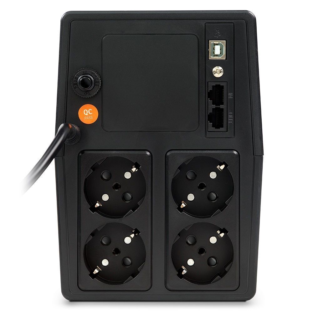 NJOY Horus Plus 1000 UPS (PWUP-LI100H1-AZ01B), Lin.int., AVR, 4 x Euro, USB, LCD, plastic
