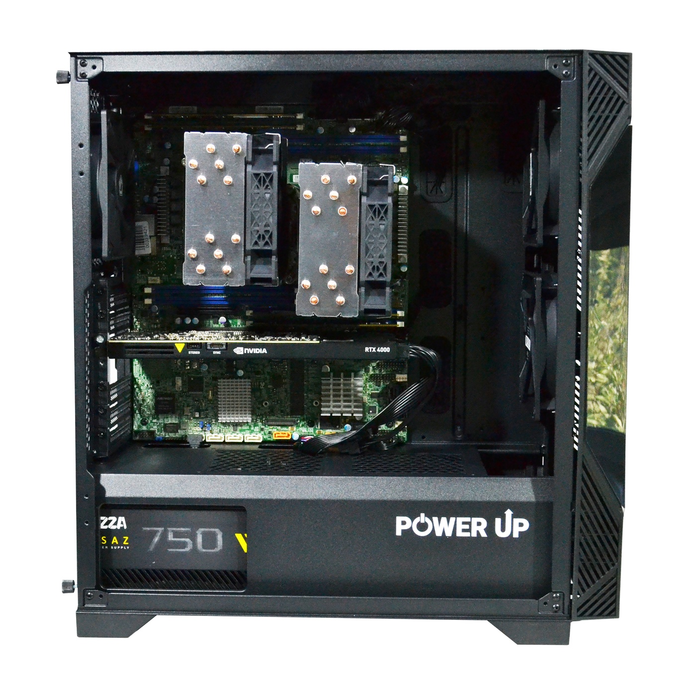 Двопроцесорна робоча станція PowerUp #461 Xeon E5 2690 v3 x2/64 GB/HDD 2 TB/SSD 1TB/NVIDIA Quadro RTX4000 8GB