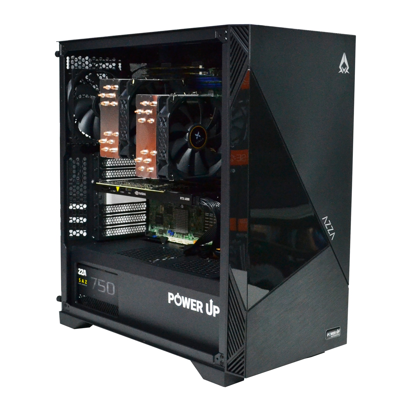 PowerUp Dual Processor Workstation #461 Xeon E5 2690 v3 x2/64 GB/HDD 2 TB/SSD 1TB/NVIDIA Quadro RTX4000 8GB