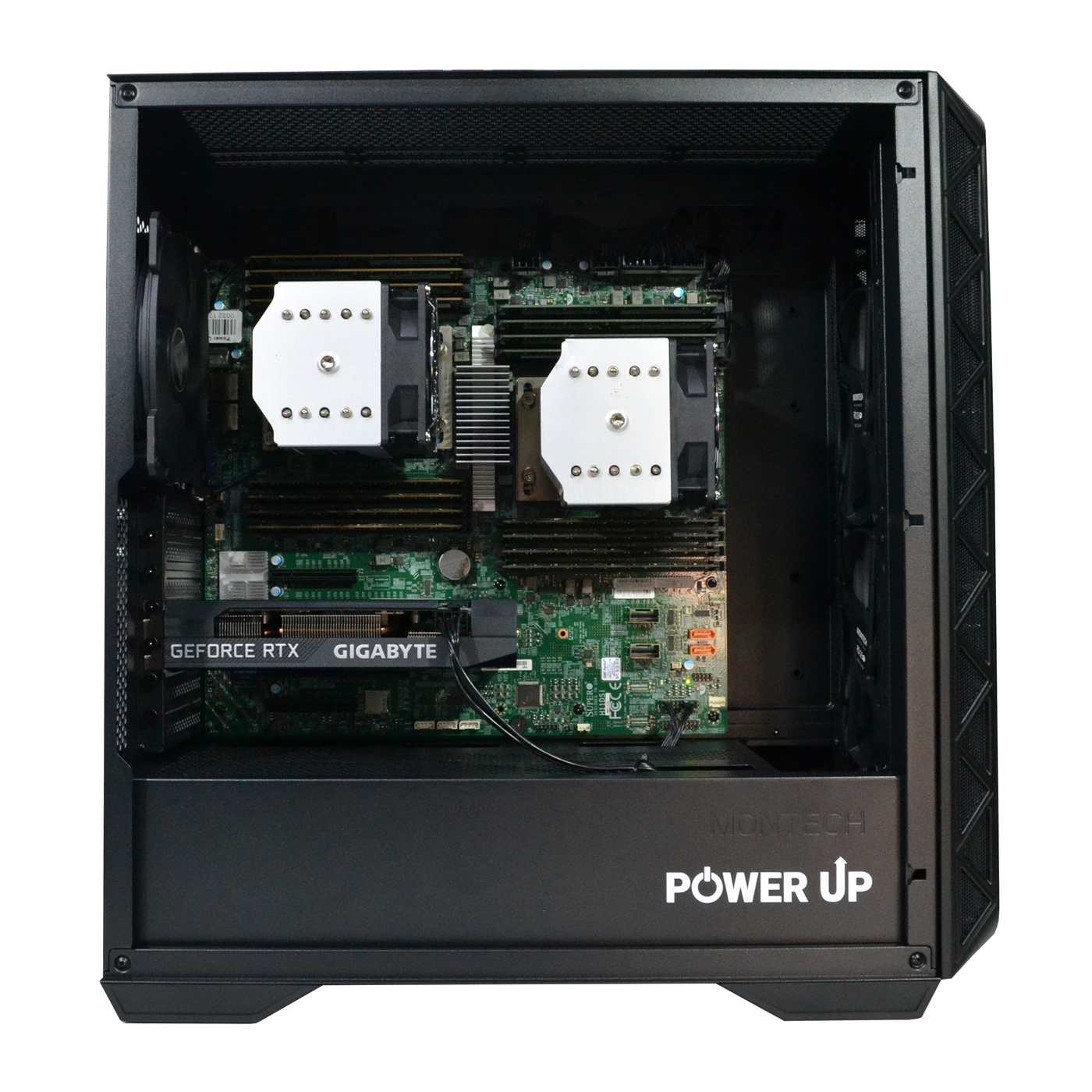 Двопроцесорна робоча станція PowerUp #380 AMD EPYC 7642 x2/128 GB/SSD 1TB/GeForce RTX 3060 12GB
