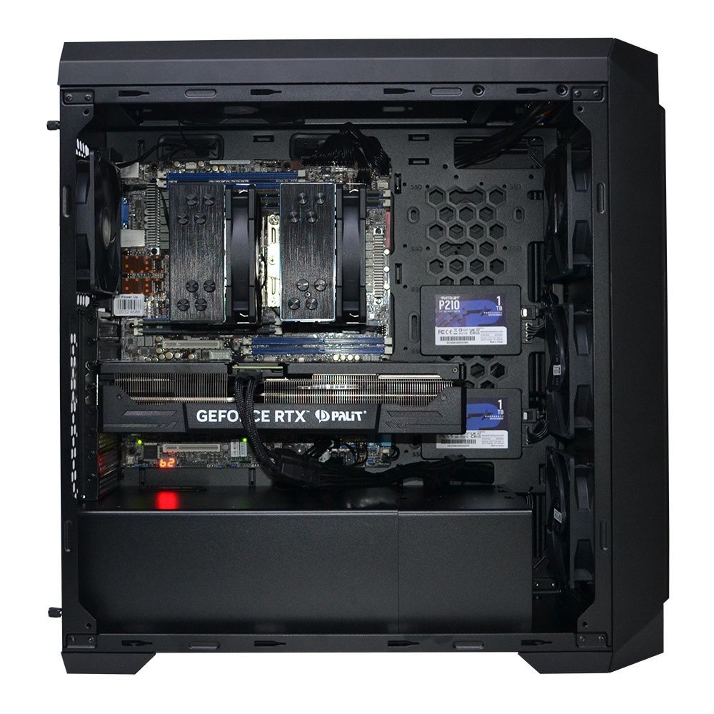 PowerUp #559 Dual-Processor Workstation with Xeon E5 2699 v4 x2/64 GB/1 TB SSD/GeForce RTX 5060 8 GB